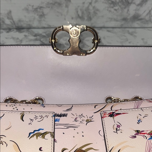 Tory Burch Artistic Print Crossbody Bag with Gold Chain - Picture 6 of 10